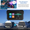 Écran gps carplay pour moto, écran carplay android auto sans fil, moto android auto portable 5 pouces tactile étanche avec tf bl