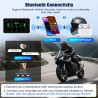Gps carplay écran pour moto avec tpms système, carplay sans fil android auto, appareil de navigation pour moto étanche ip68 6 po