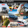 GPS Voiture, Carte de l'europe 2026, 7 Pouces/18CM, Navigation Hors Ligne, Mises à Jour Gratuites, Voix Réelles, Alerte Vitesse 