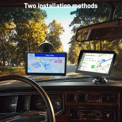 GPS Voiture, Carte de l'europe 2026, 7 Pouces/18CM, Navigation Hors Ligne, Mises à Jour Gratuites, Voix Réelles, Alerte Vitesse 