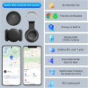 Traceur GPS Voiture, Caché Traceur Voi-ture Magnétique, Compatible avec iOS et Android, Traceur GPS sans Abonnement sans SIM, Co