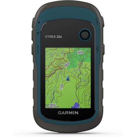 Garmin 010-02256-00 eTrex 22x, Navigateur GPS Portable Robuste, Noir/Bleu Marine