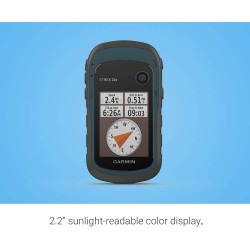 Garmin 010-02256-00 eTrex 22x, Navigateur GPS Portable Robuste, Noir/Bleu Marine