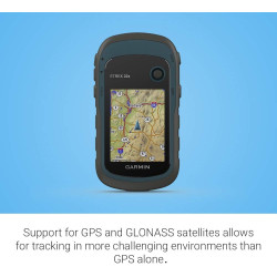 Garmin 010-02256-00 eTrex 22x, Navigateur GPS Portable Robuste, Noir/Bleu Marine