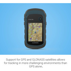 Garmin 010-02256-00 eTrex 22x, Navigateur GPS Portable Robuste, Noir/Bleu Marine