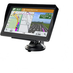 Navigateur GPS, écran tactile 7 pouces Navigation GPS pour voiture, camion, camping-car, avec informations trafic, carte de l'Eu