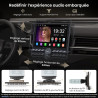 Atotozone 10,1" flexview autoradio android adaptatif pour 1 din et 2 din, écran flottant chatgpt ai radio, wi‑fi/usb/bleutooth, 
