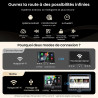 Atotozone 10,1" flexview autoradio android adaptatif pour 1 din et 2 din, écran flottant chatgpt ai radio, wi‑fi/usb/bleutooth, 