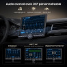 Atotozone 10,1" flexview autoradio android adaptatif pour 1 din et 2 din, écran flottant chatgpt ai radio, wi‑fi/usb/bleutooth, 