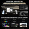 Atotozone 10,1" flexview autoradio android adaptatif pour 1 din et 2 din, écran flottant chatgpt ai radio, wi‑fi/usb/bleutooth, 
