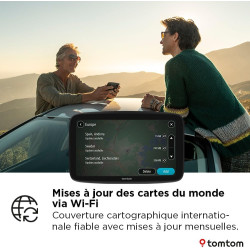 TomTom GPS Voiture GO Advanced (6 Pouces infos trafic, essai des alertes de Zones de Danger, Carte Monde, mises à Jour Via Wi-FI