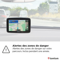TomTom GPS Voiture GO Advanced (6 Pouces infos trafic, essai des alertes de Zones de Danger, Carte Monde, mises à Jour Via Wi-FI