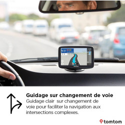 TomTom GPS Voiture GO Advanced (6 Pouces infos trafic, essai des alertes de Zones de Danger, Carte Monde, mises à Jour Via Wi-FI