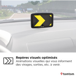 TomTom GPS Voiture GO Advanced (6 Pouces infos trafic, essai des alertes de Zones de Danger, Carte Monde, mises à Jour Via Wi-FI