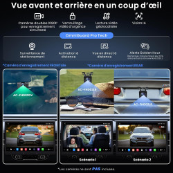 [12.95" qled] android autoradio 1 din & 2 din, écran flottant voiture, agent ia& vision ia, liveview à distance, réveil à distan
