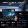 Atotozone x10 autoradio android 10" qled, écran flottant 1 din & 2 din, agent ia & vision ia, liveview à distance, alerte oren h