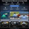 Atotozone x10 autoradio android 10" qled, écran flottant 1 din & 2 din, agent ia & vision ia, liveview à distance, alerte oren h