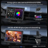 Atotozone x10 autoradio android 10" qled, écran flottant 1 din & 2 din, agent ia & vision ia, liveview à distance, alerte oren h