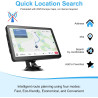 Navigateur GPS 22,9 cm pour voiture, camion 22,9 cm, pilotes commerciaux 2025 pour cartes Europe et Royaume-Uni (en Europe)
