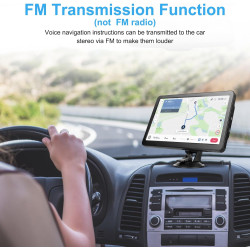Navigateur GPS 22,9 cm pour voiture, camion 22,9 cm, pilotes commerciaux 2025 pour cartes Europe et Royaume-Uni (en Europe)