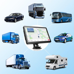 Navigateur GPS 22,9 cm pour voiture, camion 22,9 cm, pilotes commerciaux 2025 pour cartes Europe et Royaume-Uni (en Europe)