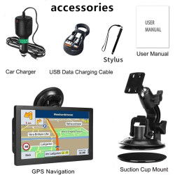 Navigateur GPS 22,9 cm pour voiture, camion 22,9 cm, pilotes commerciaux 2025 pour cartes Europe et Royaume-Uni (en Europe)