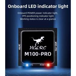 Hglrc M100 Pro GPS qmc5883l Compas 5 - Mode positionnement Mise à Niveau 10e génération Puce Compatible FPV Drone à voilure Fixe