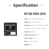 Hglrc M100 Pro GPS qmc5883l Compas 5 - Mode positionnement Mise à Niveau 10e génération Puce Compatible FPV Drone à voilure Fixe