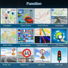 5 Pouce GPS Voiture,Navigation Voiture,Cartes Europe, Mises à Jour Gratuites, Alerte Vitesse & Poi, Guidage Vocal pour Camping-C