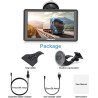 5 Pouce GPS Voiture,Navigation Voiture,Cartes Europe, Mises à Jour Gratuites, Alerte Vitesse & Poi, Guidage Vocal pour Camping-C