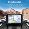 LEXXSON Écran CarPlay de moto de 5", CarPlay et Android Auto, étanche IP67, écran tactile HD, démarrage rapide, séparation audio