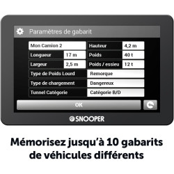 Snooper PL 2400 GPS Eléments Dédiés à la Navigation Embarquée Europe Fixe, 16:9