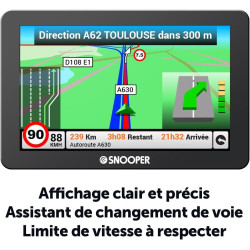 Snooper PL 2400 GPS Eléments Dédiés à la Navigation Embarquée Europe Fixe, 16:9