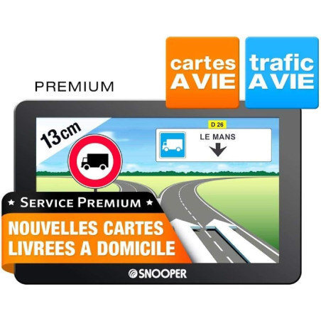 Snooper PL 5400 GPS Eléments Dédiés à la Navigation Embarquée Europe Fixe, 16:9