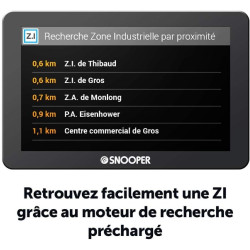Snooper PL 5400 GPS Eléments Dédiés à la Navigation Embarquée Europe Fixe, 16:9
