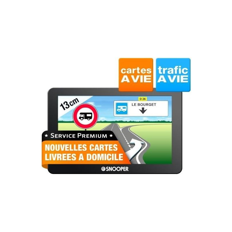 Snooper CC 5400 GPS Eléments Dédiés à la Navigation Embarquée Europe Fixe, 16:9