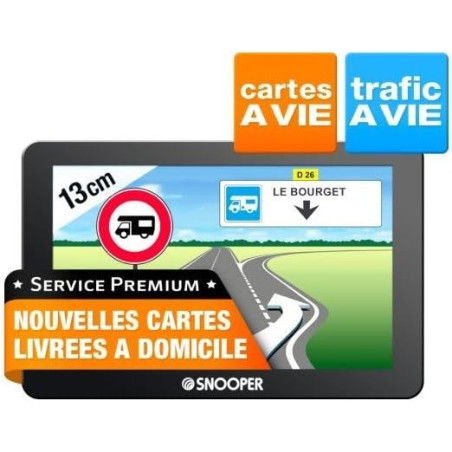 Snooper CC 5400 GPS Eléments Dédiés à la Navigation Embarquée Europe Fixe, 16:9