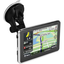 Navigateur GPS, Écran Tactile 5 Pouces Universel avec Cartes Europe à Vie en Direct et Stationnement Intégré GPS Voiture Camion 