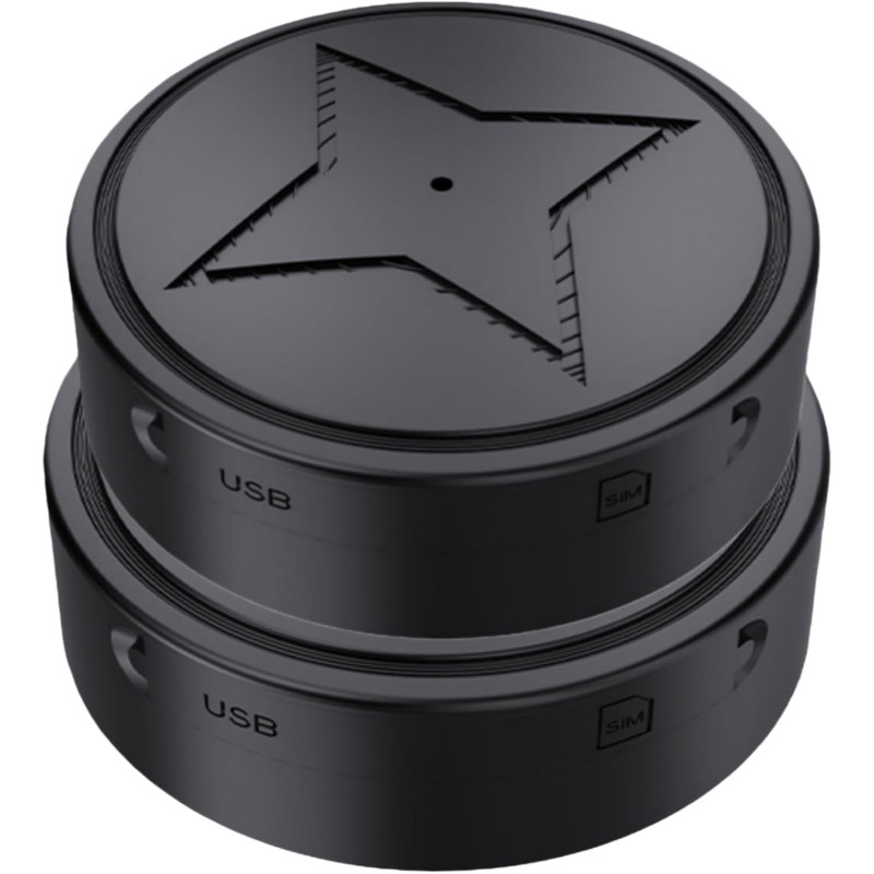 Marnoval Traceur GPS Voiture sans Abonnement - Magnétique & Discret avec Alertes(3 GPS) (2PC)