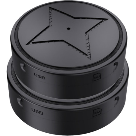 Marnoval Traceur GPS Voiture sans Abonnement - Magnétique & Discret avec Alertes(3 GPS) (2PC)