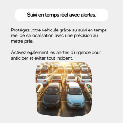 Marnoval Traceur GPS Voiture sans Abonnement - Magnétique & Discret avec Alertes(3 GPS) (2PC)