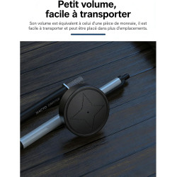 Marnoval Traceur GPS Voiture sans Abonnement - Magnétique & Discret avec Alertes(3 GPS) (2PC)