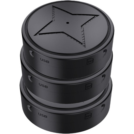 Marnoval Traceur GPS Voiture sans Abonnement - Magnétique & Discret avec Alertes(3 GPS) (3PC)