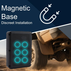 Traceur GPS Voiture 4G Aimanté Tracker GPS Étanche IP65 7800mAh 2 Mois Autonomie en Veille Positionnement APP/SMS Suivi en Temps