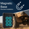 Traceur GPS Voiture 4G Aimanté Tracker GPS Étanche IP65 7800mAh 2 Mois Autonomie en Veille Positionnement APP/SMS Suivi en Temps