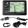 aqxreight Navigation GPS, Navigateur Universel de Voiture à écran Tactile de 5 Pouces Navigation GPS DDR256M 8G MP3 FM Europe Ca