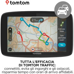 TomTom GPS GO Essential - 5 Pouces, Évitez des embouteillages grâce à TomTom trafic, mises à Jour des Cartes Europe, mises à Jou