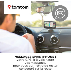 Tomtom GPS Voiture GO Essential, 6 Pouces, Info Trafic, Essai des Alertes de Zones de Danger, Cartes UE, Mise à Jour Via WiFi, A