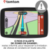 Tomtom GPS Voiture GO Essential, 5 Pouces, Info Trafic, Essai des Alertes de Zones de Danger, Cartes UE, Mise à Jour Via WiFi, A