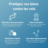 Tracker GPS ZEN L + Convertisseur - Non Brouillable - 1 An Abonnement Offert - Autonomie Illimitée - Géolocalisation Europe - Vo